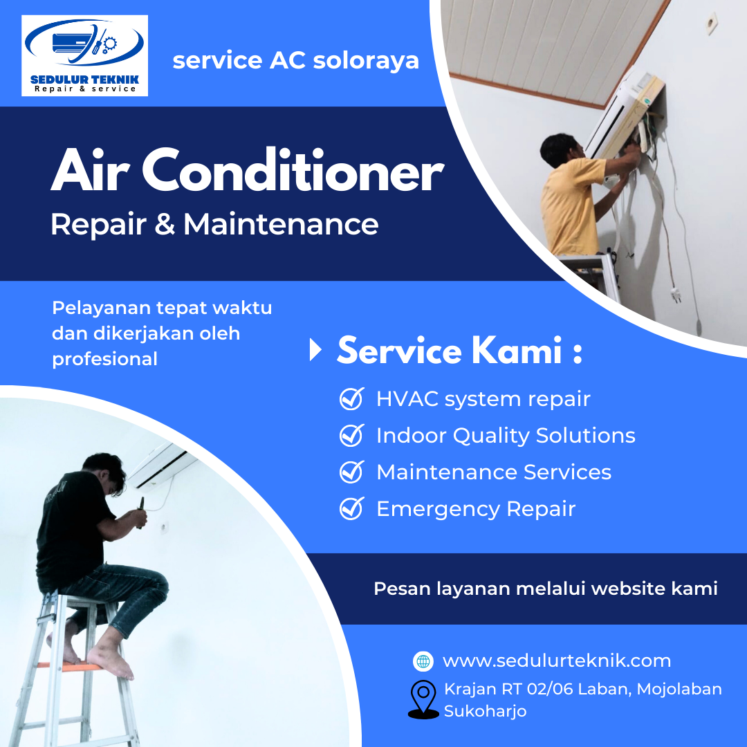 Service AC Solo Panggilan | Melayani Semua Jenis/Merk AC